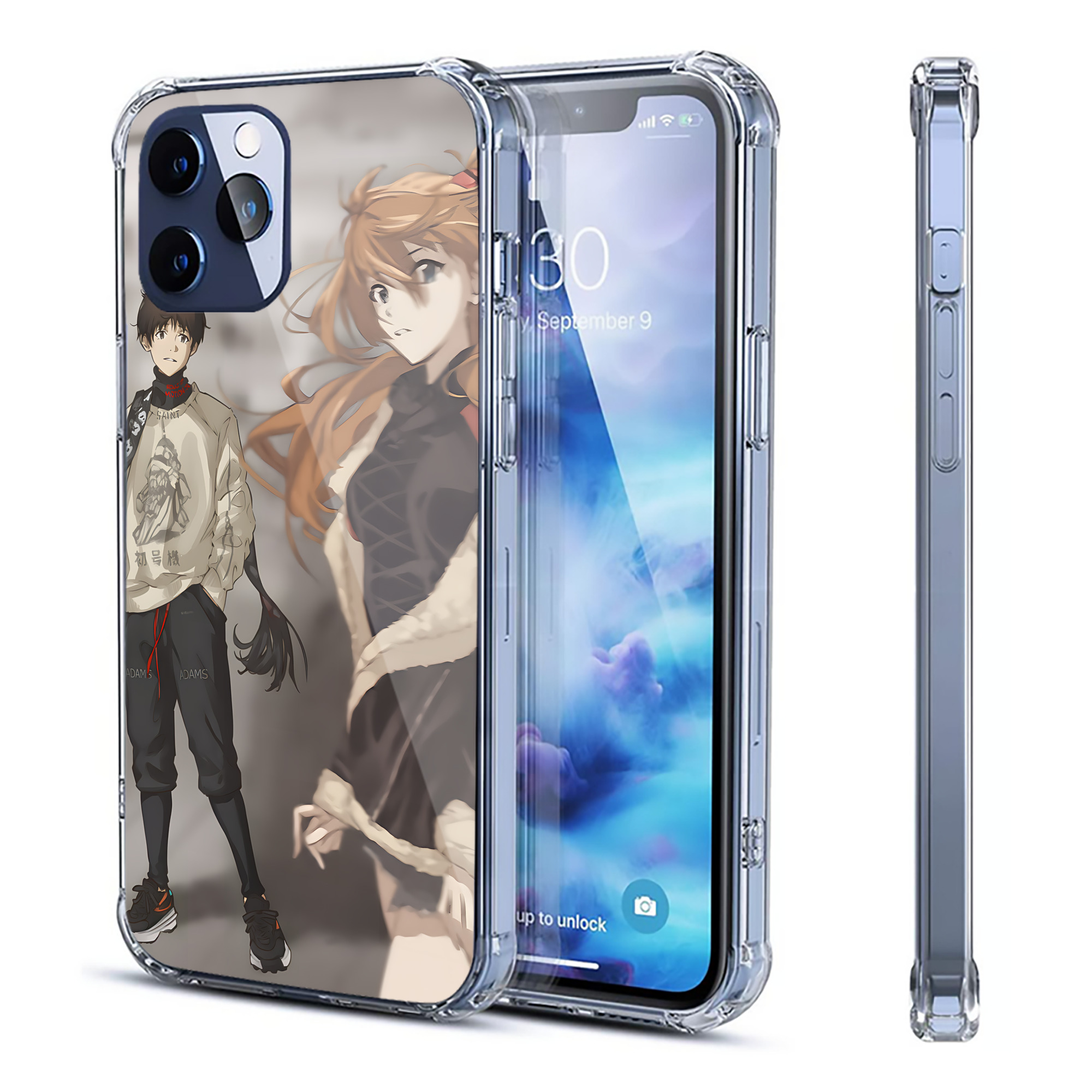 （画像用） EVA 新世紀エヴァンゲリオン 【iPhone 12シリーズ対応】透明スマホケース（クリアソフトケース）